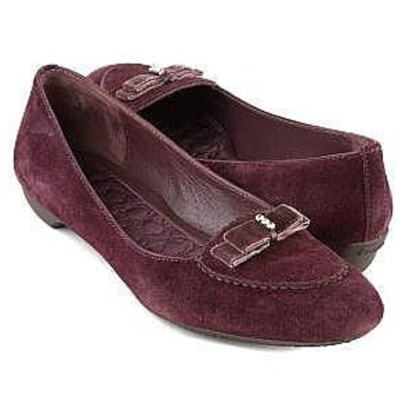Coach Lidia suede flats NEW - Picture 1 of 6